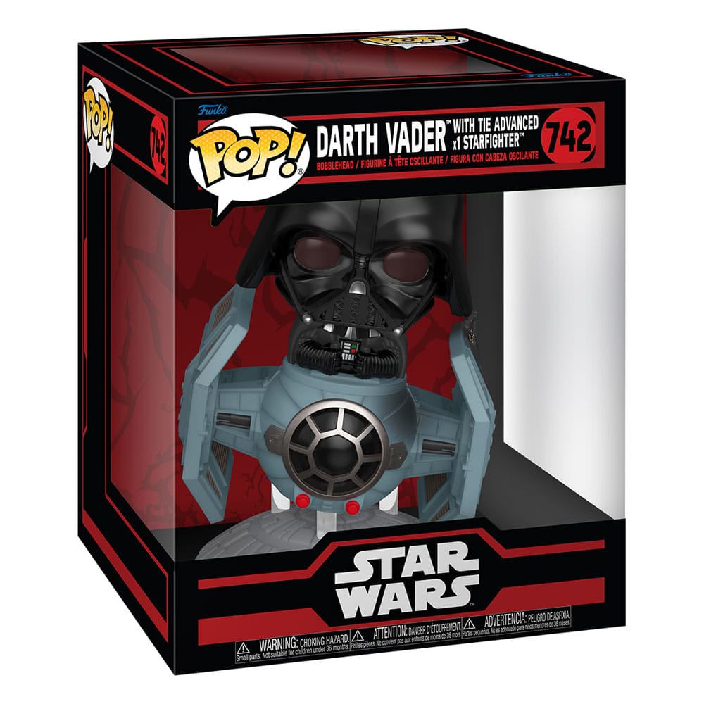 #742 Star Wars: Dark Side Rides Deluxe- Darth Vader with Tie Advanced x1 Starfighter
