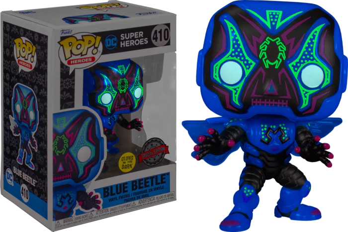 #410 DC Heroes - Blue Beetle GITD Dia De Los Excl.