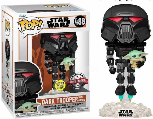 #488 Star Wars - Dark Trooper with Child GITD Excl.